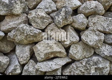 Close up of natural weathered grunge stones. Stock Photo