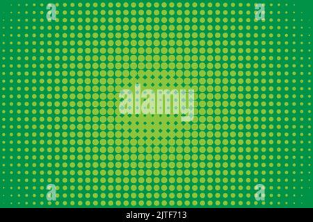 Green Abstract halftone pattern background. Flat vector illustration Stock Vector