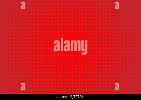 Red Abstract halftone pattern background. Flat vector illustration Stock Vector