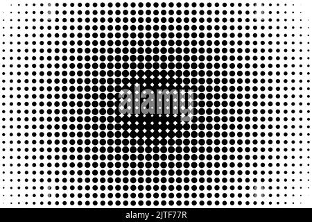 Abstract halftone pattern background. Black and white. Flat vector illustration Stock Vector