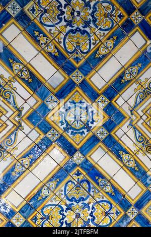 Portugal, Lisbon, Traditional Portuguese ceramic tiles Azuelos Stock Photo