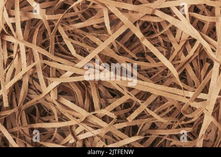 A bunch of shredded wrapping paper as a background Stock Photo