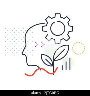 Creative Development - New Idea Icon as EPS 10 file Stock Vector