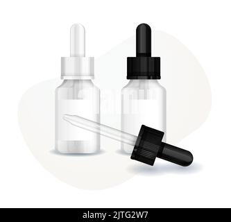 Medicine - Dropper Bottle - Stock Illustration  as EPS 10 File Stock Vector