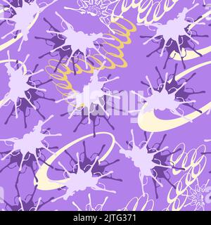 a pattern without a background of multicolored bright and contrasting blots Stock Vector
