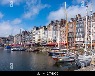 Honfleur, Calvados Department, North West France. Stock Photo