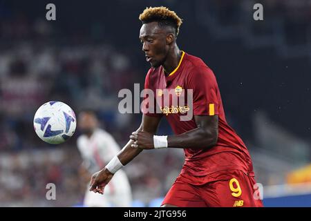 Olympic Stadium, Rome, Italy. 30th Aug, 2022. Serie A championship football, Roma versus Monza ; Tammy Abraham of AS Roma Credit: Action Plus Sports/Alamy Live News Stock Photo