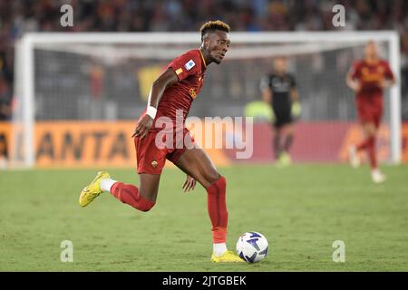 Roma, Italy. 30th Aug, 2022. Tammy Abraham of AS Roma during the Serie A football match between AS Roma and AC Monza at Olimpico stadium in Rome (Italy), August 30th, 2022. Photo Antonietta Baldassarre/Insidefoto Credit: Insidefoto di andrea staccioli/Alamy Live News Stock Photo