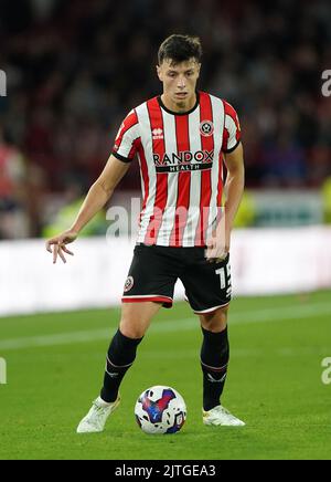 Sheffield United's Anel Ahmedhodzic during the Sky Bet Championship match at Bramall Lane, Sheffield. Picture date: Tuesday August 30, 2022. Stock Photo