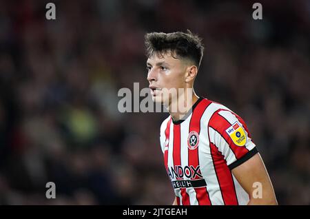 Sheffield United's Anel Ahmedhodzic during the Sky Bet Championship match at Bramall Lane, Sheffield. Picture date: Tuesday August 30, 2022. Stock Photo