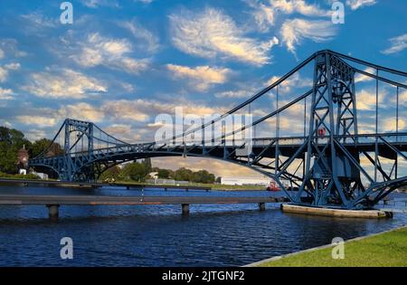 Kaiser Wilhelm Bridge, Germany, Lower Saxony, Wilhelmshaven Stock Photo