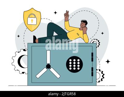 Secure storage concept Stock Vector