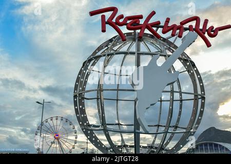 Rio De Janeiro, Brazil. 30th Aug, 2022. RJ - Rio de Janeiro - 08/30/2022 - PREVIEW OF ROCK IN RIO BRASIL 2022 - Movement and preparations in the City of Rock, at the Rio de Janeiro Olympic Park, in Barra da Tijuca, for Rock in Rio 2022. The festival, which will be held from September 2nd to September 11th. The event brings even more meanings as it takes place after the most complicated period of the world pandemic of COVID-19. Photo: Thiago Ribeiro/AGIF/Sipa USA Credit: Sipa USA/Alamy Live News Stock Photo