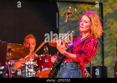 Kathleen Edwards, Canmore Folk Music Festival, Canmore, Alberta, Canada Stock Photo