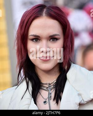 Upsahl arriving to the Los Angeles premiere of 'Bullet Train' held at the Regency Village Theatre in Westwood, CA on August 1, 2022. © OConnor / AFF-USA.com Stock Photo