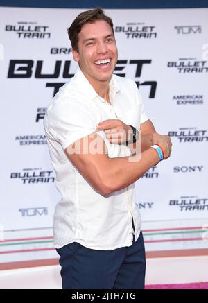 Joseph Baena arriving to the Los Angeles premiere of 'Bullet Train' held at the Regency Village Theatre in Westwood, CA on August 1, 2022. © OConnor / AFF-USA.com Stock Photo