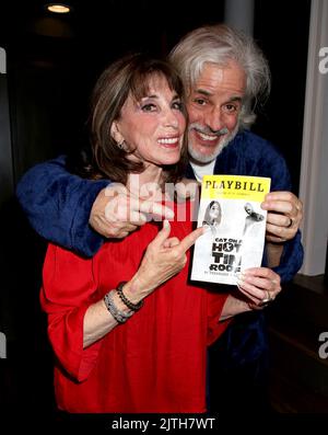 Kate Linder and Christian LeBlanc attending 'Cat On A Hot Tin Roof' Opening Night held at the Theatre At St Clements on July 24, 2022 in New York City, NY ©Steven Bergman/AFF-USA.COM Stock Photo