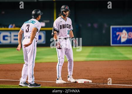 This is a 2022 photo of Alek Thomas of the Arizona Diamondbacks baseball  team shown, Monday, March 21, 2022, in Scottsdale, Ariz. (AP Photo/Matt  York Stock Photo - Alamy