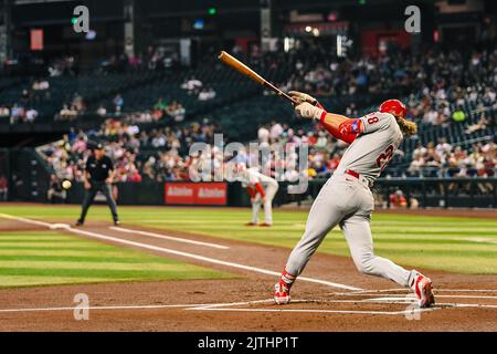 Philadelphia Phillies first baseman Alec Bohm in action during a baseball  game against the Boston Red Sox, Sunday, May 7, 2023, in Philadelphia. (AP  Photo/Laurence Kesterson Stock Photo - Alamy