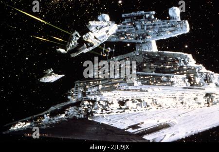 Star Wars, aka Krieg der Sterne, USA 1977, Regie: George Lucas, Szenenfoto im Weltraum Stock Photo