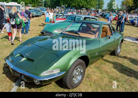 Salop/Shrewsbury steam fair, held at Onslow Park Shrewsbury. A wide variety of steam and vintage vehicles Stock Photo