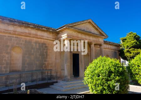 Entrance of the Roman villa in Rabat, Malta Stock Photo