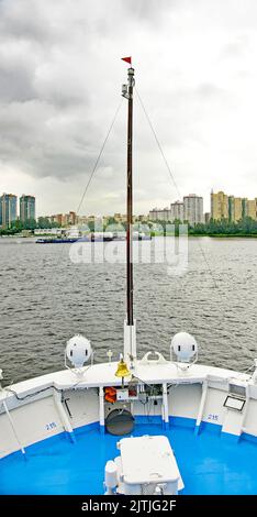 Navigable river transport in Saint Petersburg in the Russian Federation ...