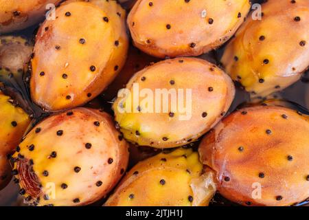 Fresh prickley pears fruit from Puglia, Italy Stock Photo