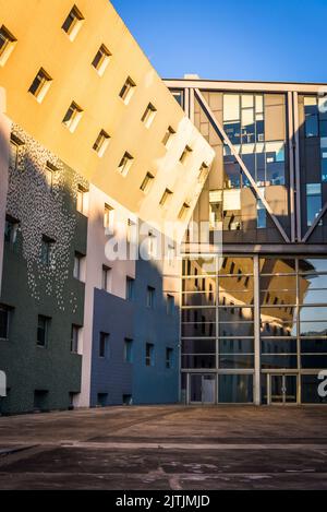 Philharmonie de Paris, a complex of concert halls, exhibition spaces and rehearsal rooms in the19th arrondissement, Parc de la Villette, Paris, France Stock Photo