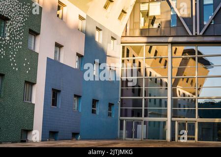 Philharmonie de Paris, a complex of concert halls, exhibition spaces and rehearsal rooms in the19th arrondissement, Parc de la Villette, Paris, France Stock Photo