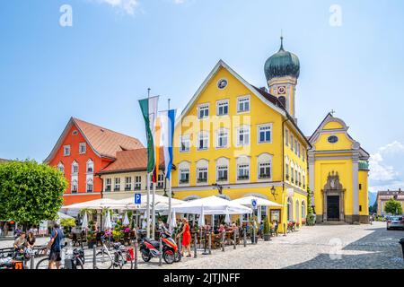 Church Immenstadt im Allgaeu, Bavaria, Germany Stock Photo