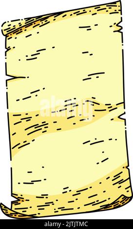 ancient parchment sketch hand drawn vector Stock Vector