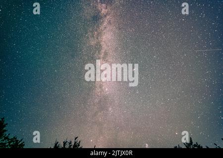 Milky Way and Stars Moving Across the Night Sky Stock Photo - Alamy