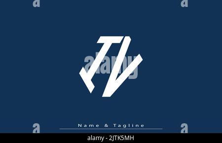 Alphabet letters Initials Monogram logo IV , VI Stock Vector