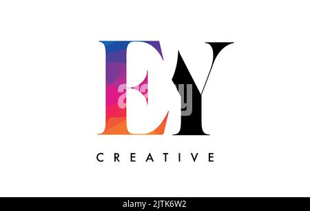 Logo sign ey ye icon sign interlaced letters Y, E vector logo ey, ye ...