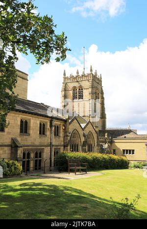 Bradford Cathedral of St Peter, a hidden gem in the city, in West Yorkshire, UK Stock Photo