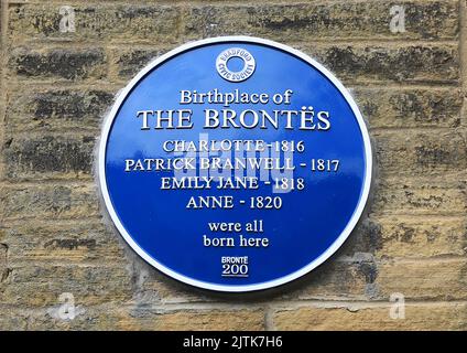 Charlotte Bronte's Birthplace - Thornton, West Yorkshire Stock Photo ...