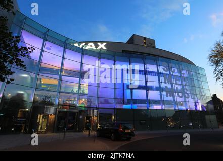 The acclaimed National Science and Media Museum, with high profile exhibitions and interactive galleries, in the City of Bradford, West Yorkshire, UK Stock Photo