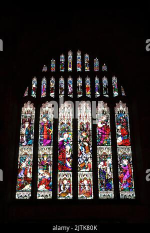 Bradford Cathedral of St Peter, a hidden gem in the city, in West Yorkshire, UK Stock Photo