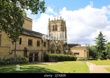 Bradford Cathedral of St Peter, a hidden gem in the city, in West Yorkshire, UK Stock Photo