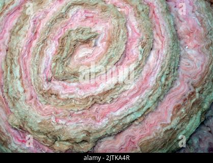 Good insulation is an important part of a building project, addition or remodeling. Nice texture or background photo for construction industry or DIY. Stock Photo