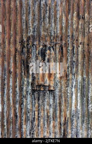 Rusty corrugated panel (Aug22) Stock Photo