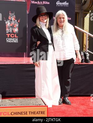 Diane Keaton and Dorrie Hall arriving to the Diane Keaton Hand and
