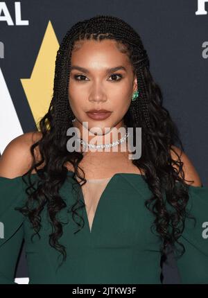 Emily Raver-Lampman arriving at the 5th Annual HCA Film Awards held at Avalon Hollywood on February 28, 2022 in Hollywood, Ca. © Majil  / AFF-USA.com Stock Photo