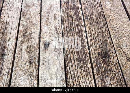 wooden deck for background in Rio de Janeiro Brazil. Stock Photo