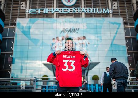 Manchester, UK. 31st Aug, 2022. UFC journalist Ariel Helwani is in attendance for tonights game in Manchester, United Kingdom on 8/31/2022. (Photo by Ritchie Sumpter/News Images/Sipa USA) Credit: Sipa USA/Alamy Live News Stock Photo