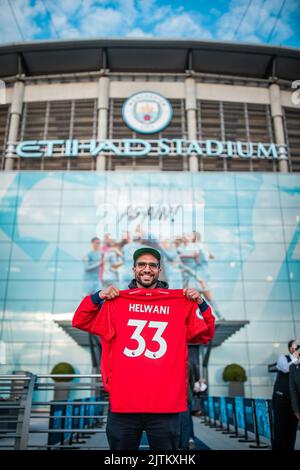 Manchester, UK. 31st Aug, 2022. UFC journalist Ariel Helwani is in attendance for tonights game in Manchester, United Kingdom on 8/31/2022. (Photo by Ritchie Sumpter/News Images/Sipa USA) Credit: Sipa USA/Alamy Live News Stock Photo