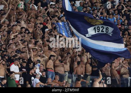 Napoli, Italy. 31st Aug, 2022. Napoli supporters during the Serie A football match between SSC Napoli and US Lecce at Diego Armando Maradona stadium in Napoli (Italy), August 31st, 2022. Photo Cesare Purini/Insidefoto Credit: Insidefoto di andrea staccioli/Alamy Live News Stock Photo