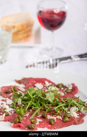 salted meat from trentino italy Stock Photo