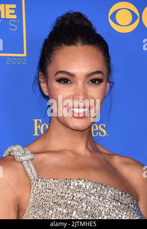 Alexis Gaube in the pressroom at the 49th Annual Daytime Emmy Awards
